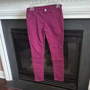 Justice Kids Bottoms Jeans - Vibrant Pink